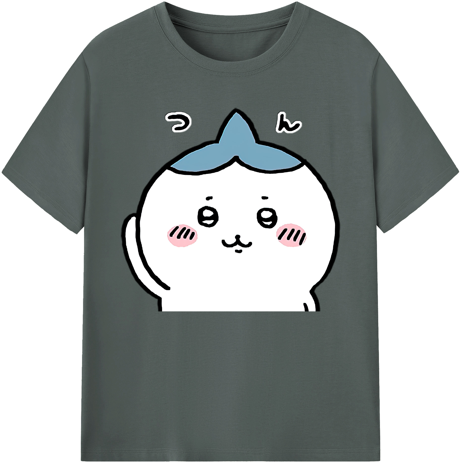 （画像用） ちいかわ ハチワレ Chii-kawa hachiware 綿100％ メンズ半袖Tシャツ｜肌触りやわらか＆通気性